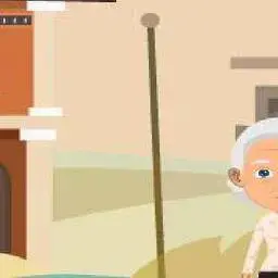 這是一張奶奶逃脫的遊戲內容圖片